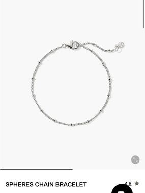 Mejuri Spheres Chain Bracelet in Sterling Silver